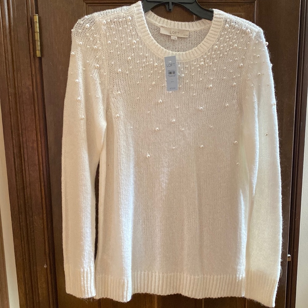 NEW with tag Adorable Beaded Sweater